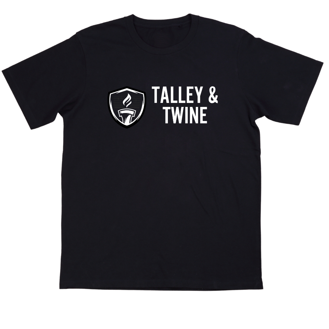 Logo TShirt BLACK Talley & Twine Watch Company