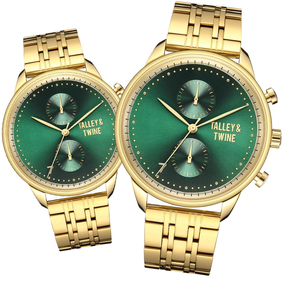 [PRE-ORDER: SHIPS BY 6/24] His & Her Gift Set: Gold & Green "Money & Honey"