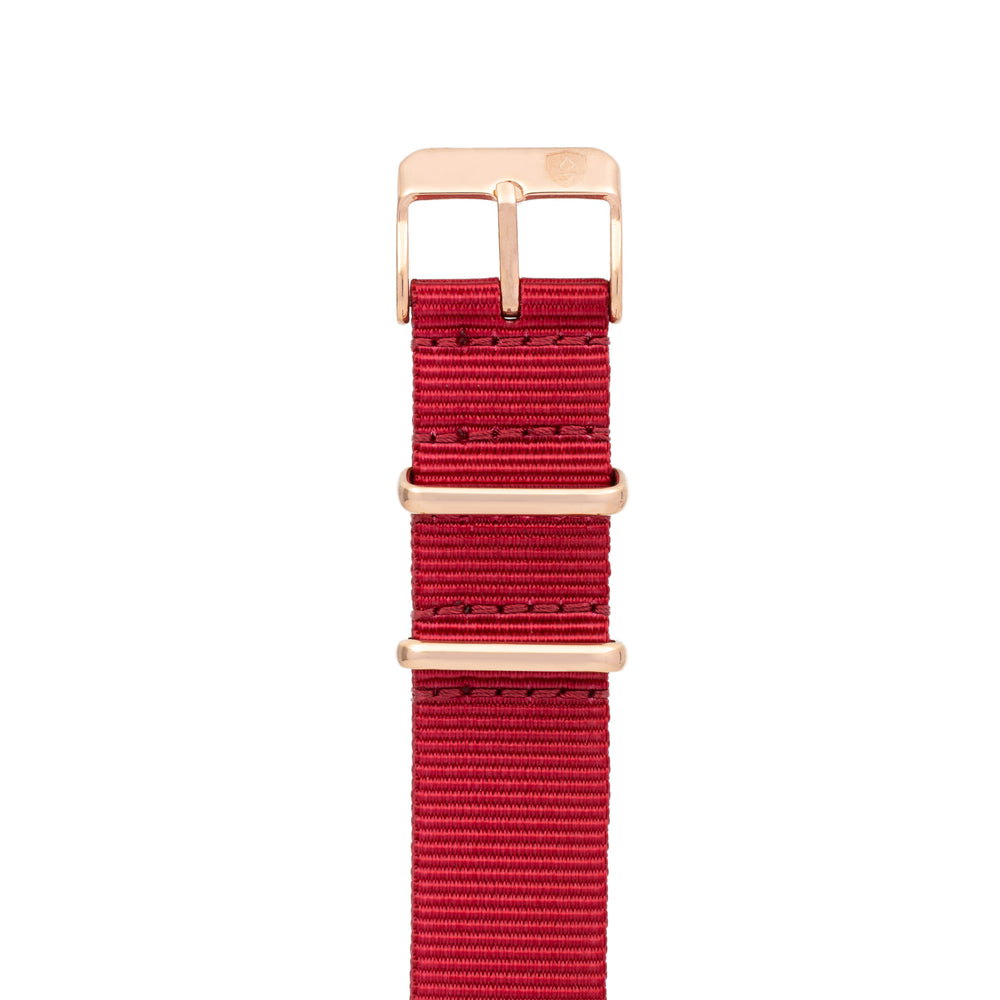20mm Red Canvas Band