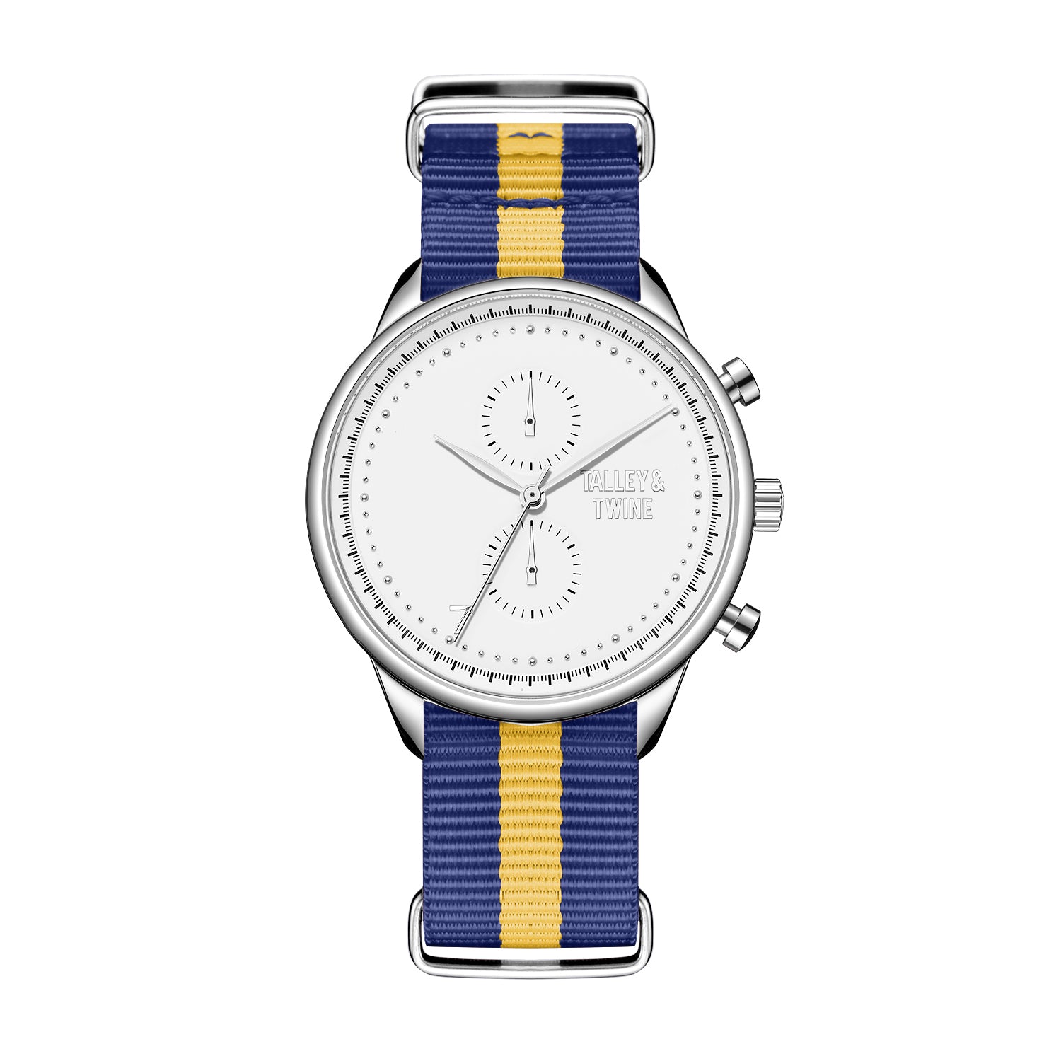 White & Silver - Blue & Gold Canvas Band
