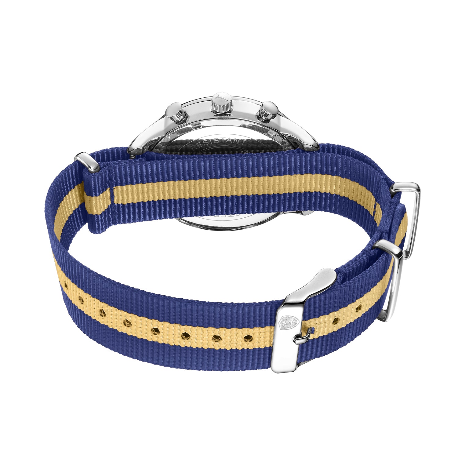 White & Silver - Blue & Gold Canvas Band
