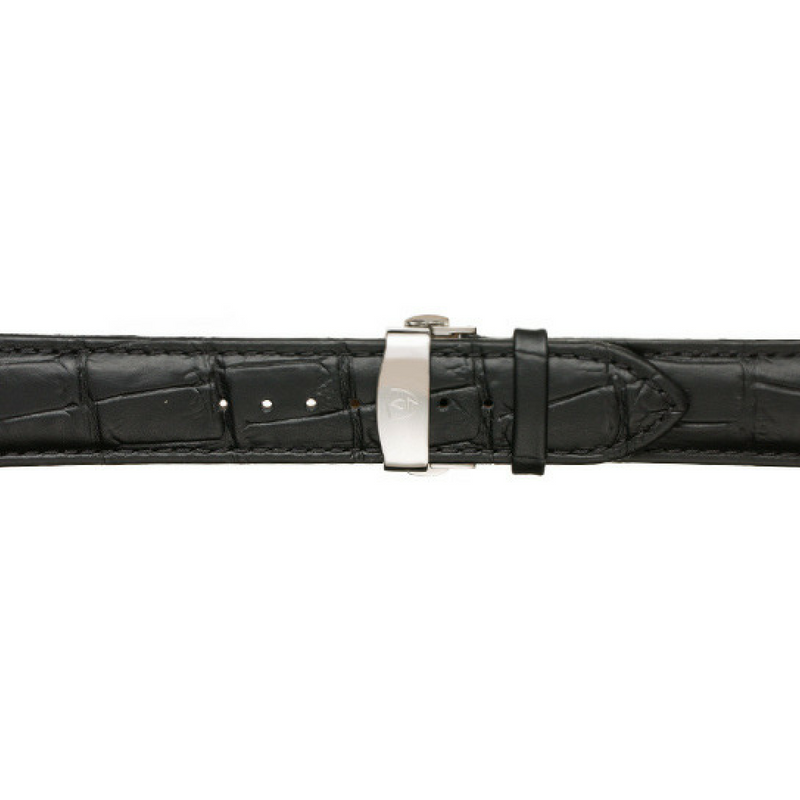 Black & Silver Leather Band