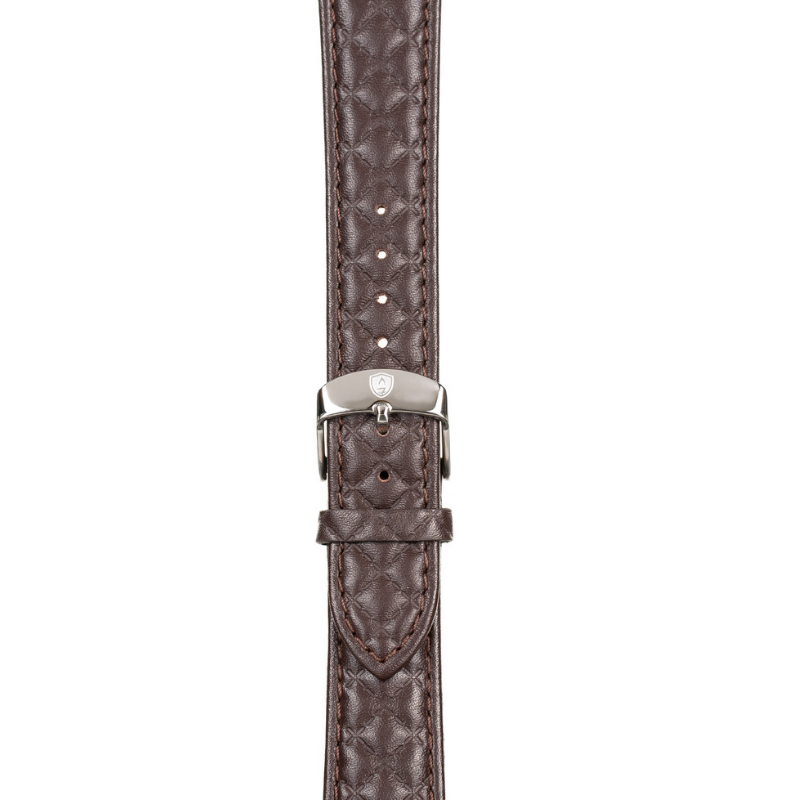 Brown/Silver Leather Band