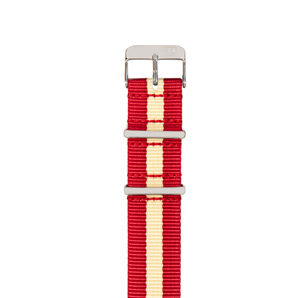 Red & Cream Canvas Band
