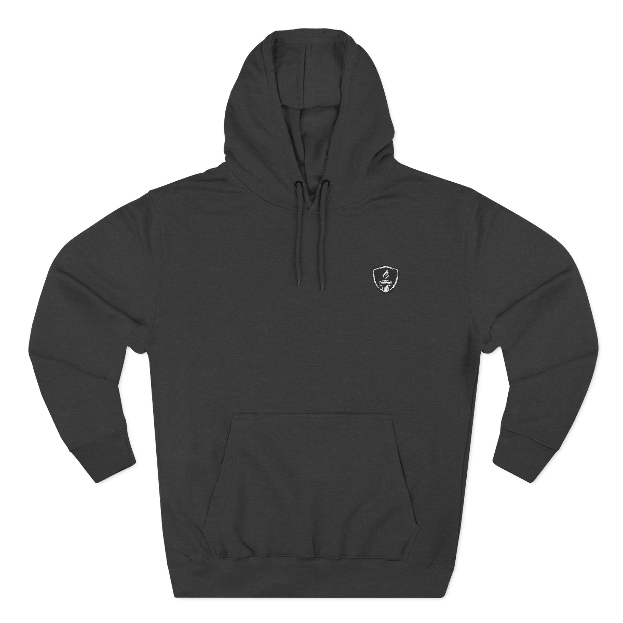 Embroidered Unisex Fleece Emblem Hoodie