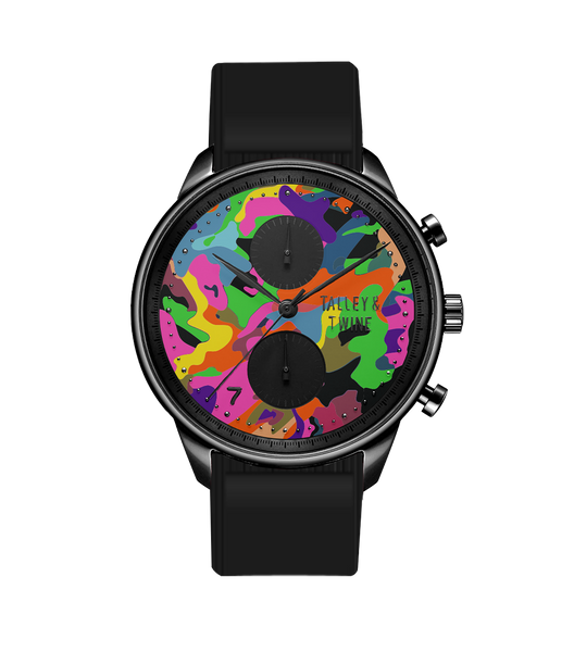 Worley Chronograph Neon Camo – Talley & Twine Watch Company