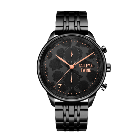 Worley Chronograph Black Rose – Talley & Twine Watch Company