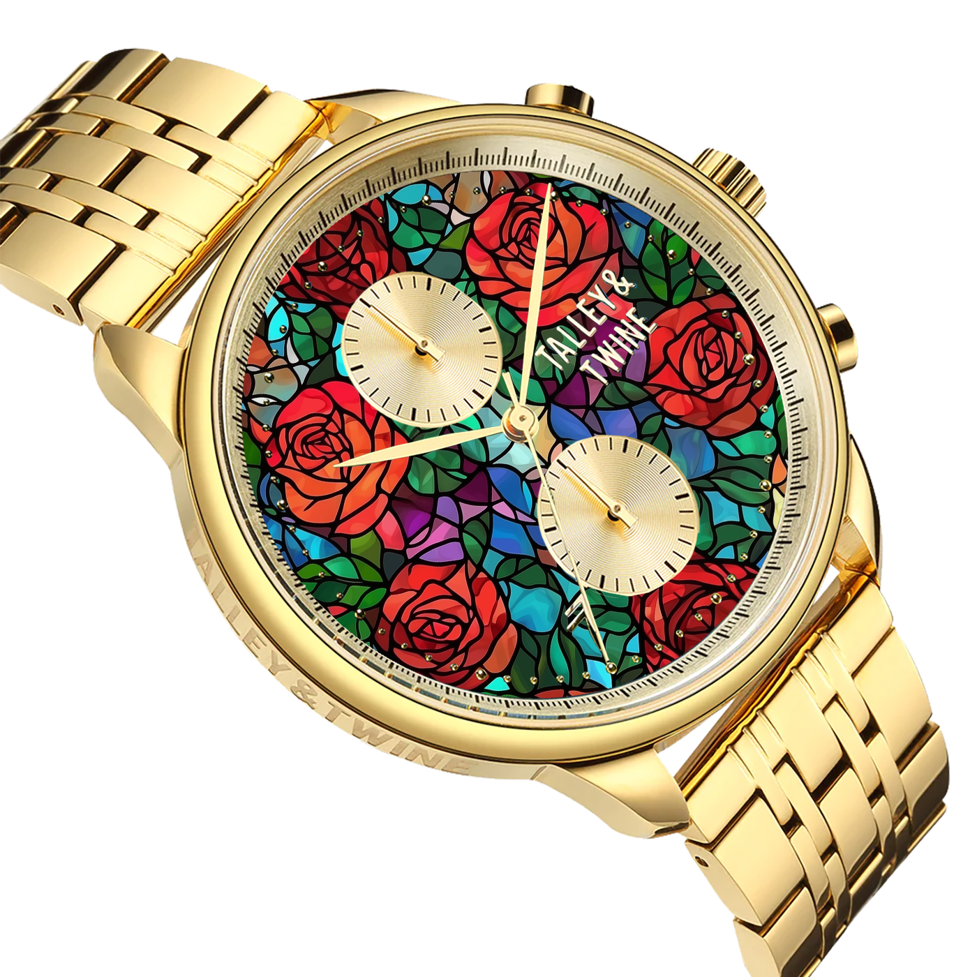 Worley Chronograph Stained Glass – Talley & Twine Watch Company Worley Chronograph Stained Glass – Talley & Twine Watch Company