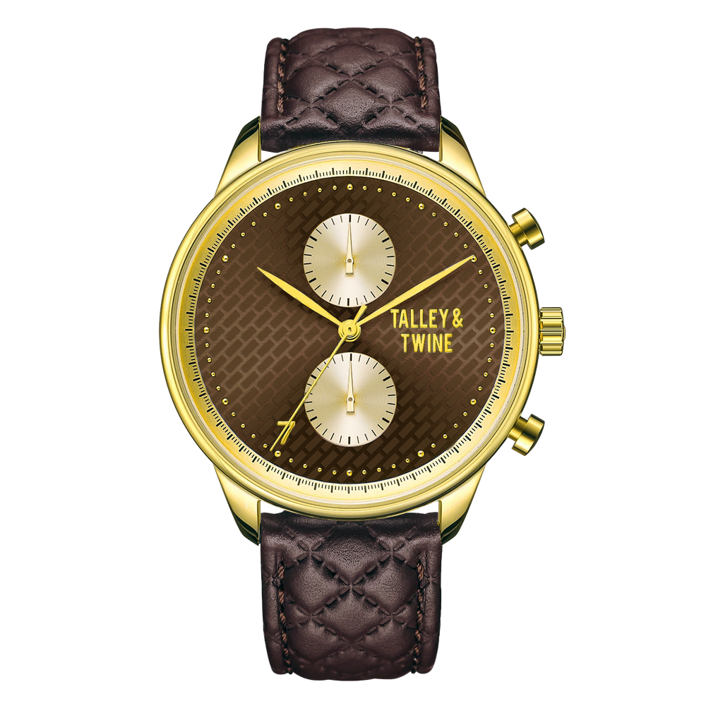 41mm Chocolate Bar Brown Leather