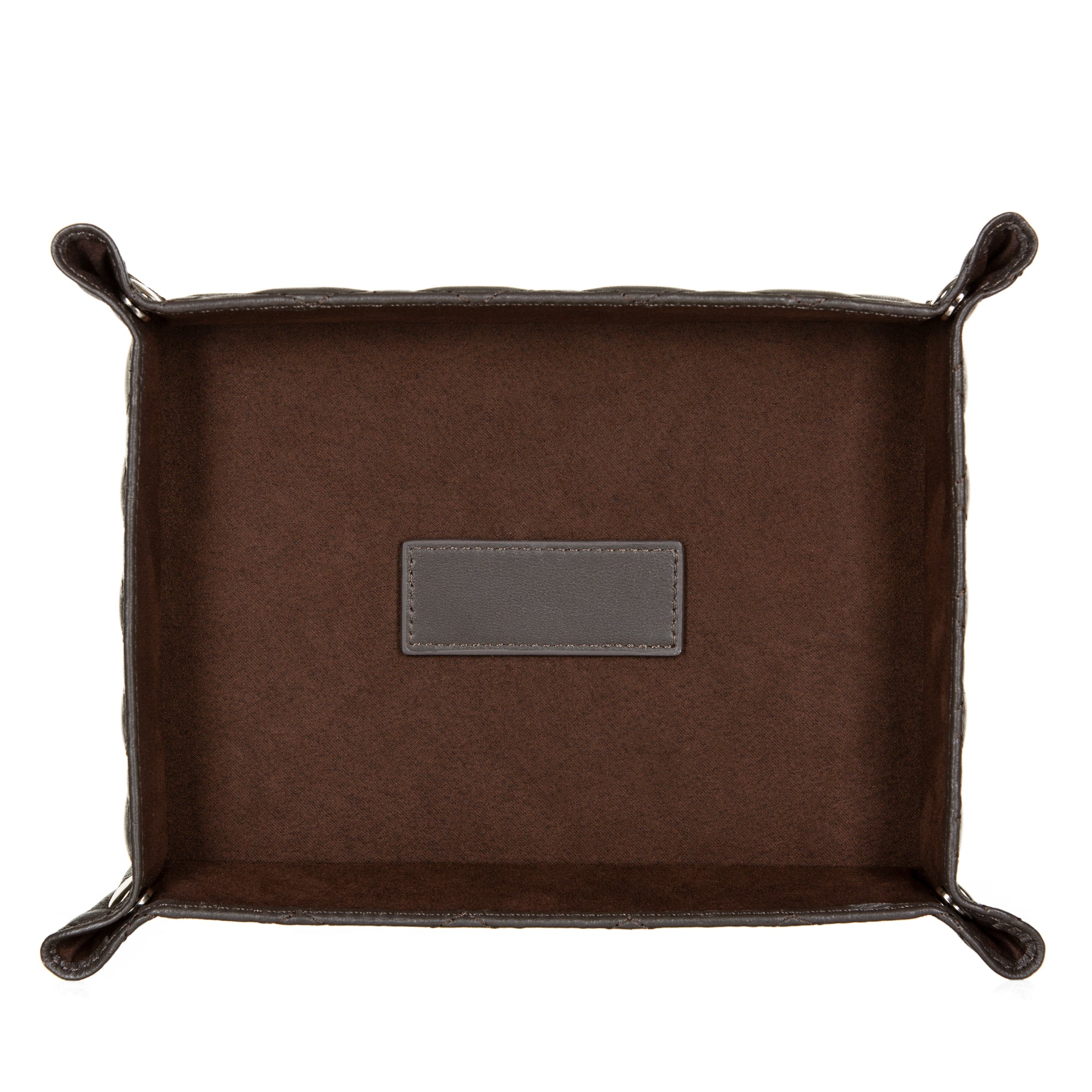 Brown Leather Valet Tray