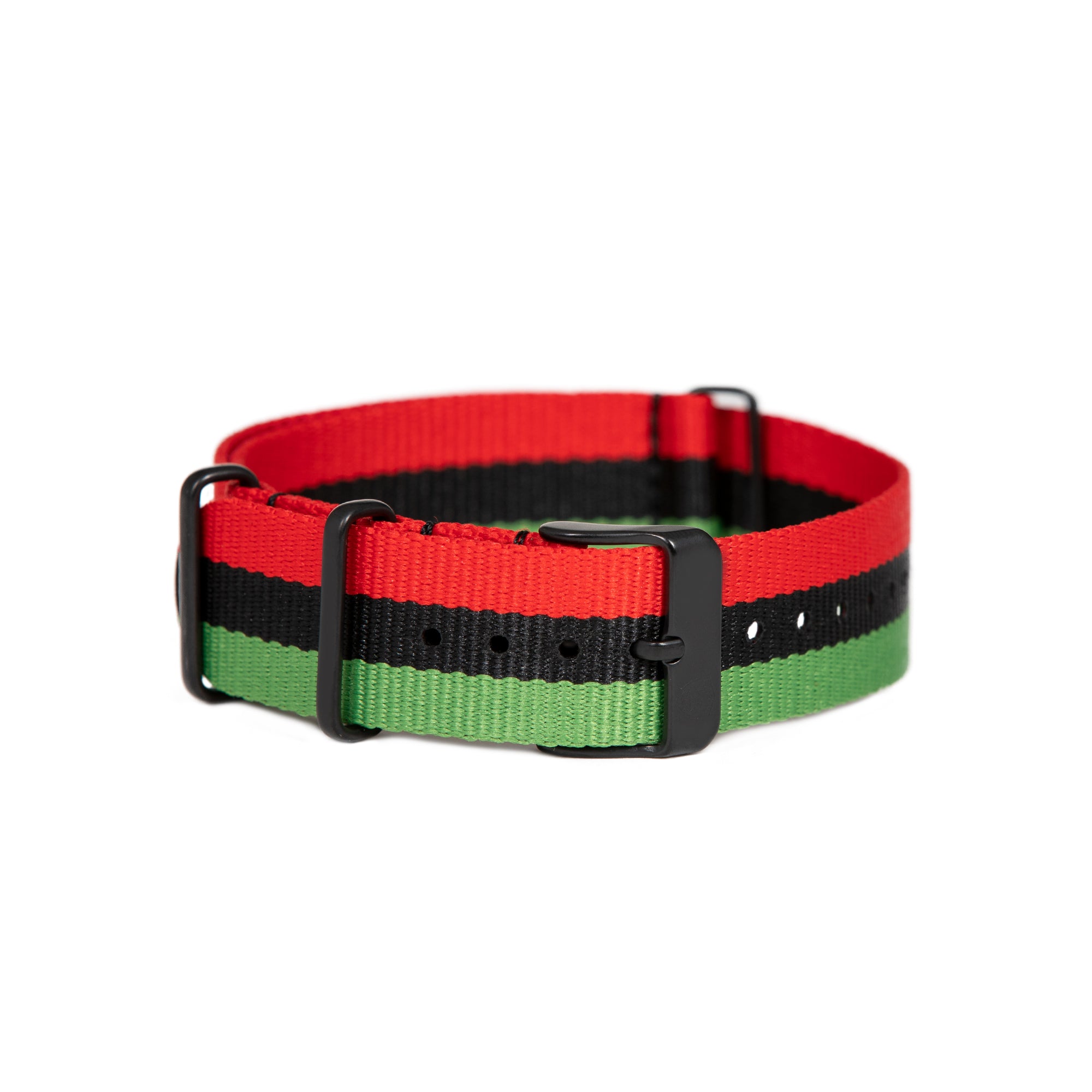 Red/Black/Green "Juneteenth" Canvas Band