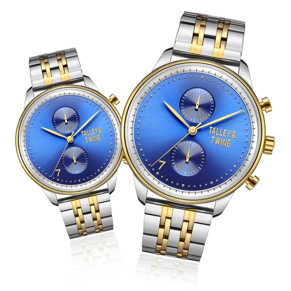 [PRE-ORDER: SHIPS BY 10/18] His & Her Gift Set: Blue, Silver & Gold