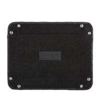 Black Leather Valet Tray