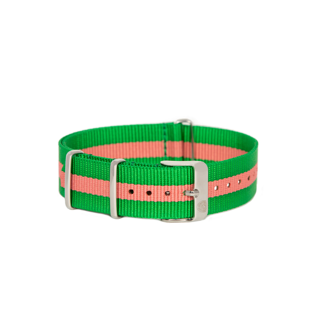 Pink & Green Canvas Band