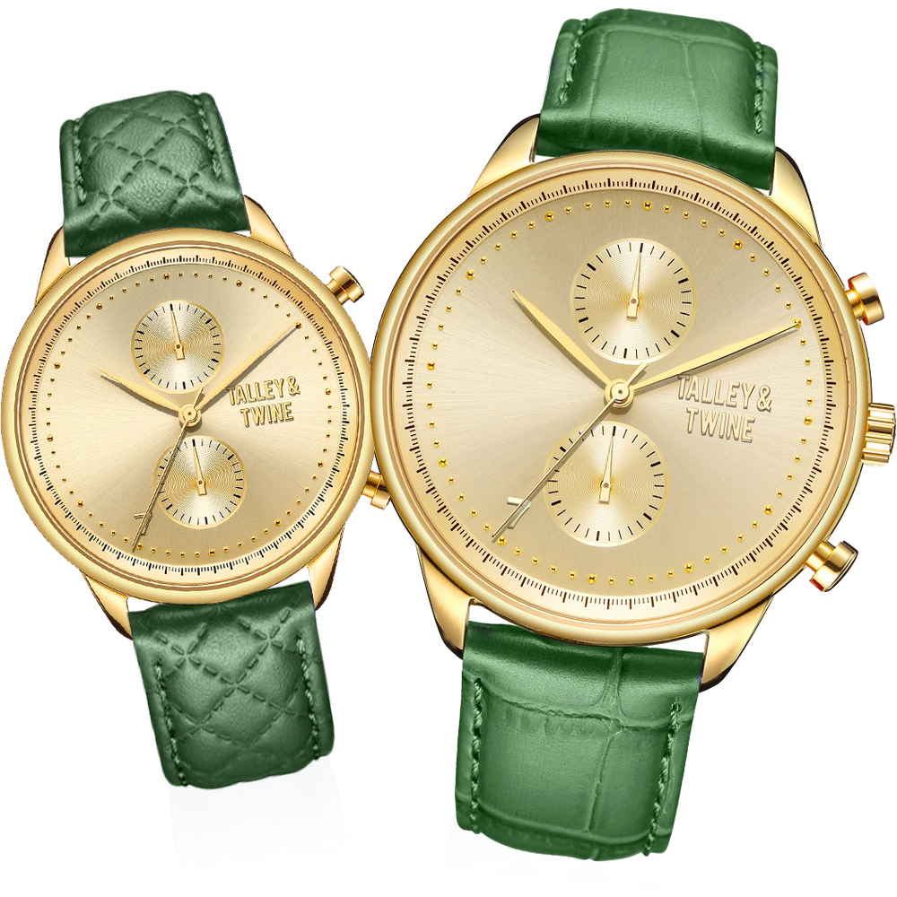 His & Her Gift Set: 46mm + 41mm Gold