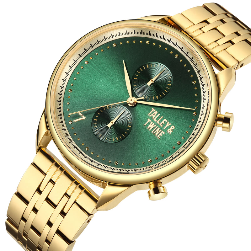 Gold & Green "Money & Honey" Talley & Twine Watch Company