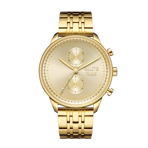 Worley Chronograph M - Gold – Talley & Twine Watch Company