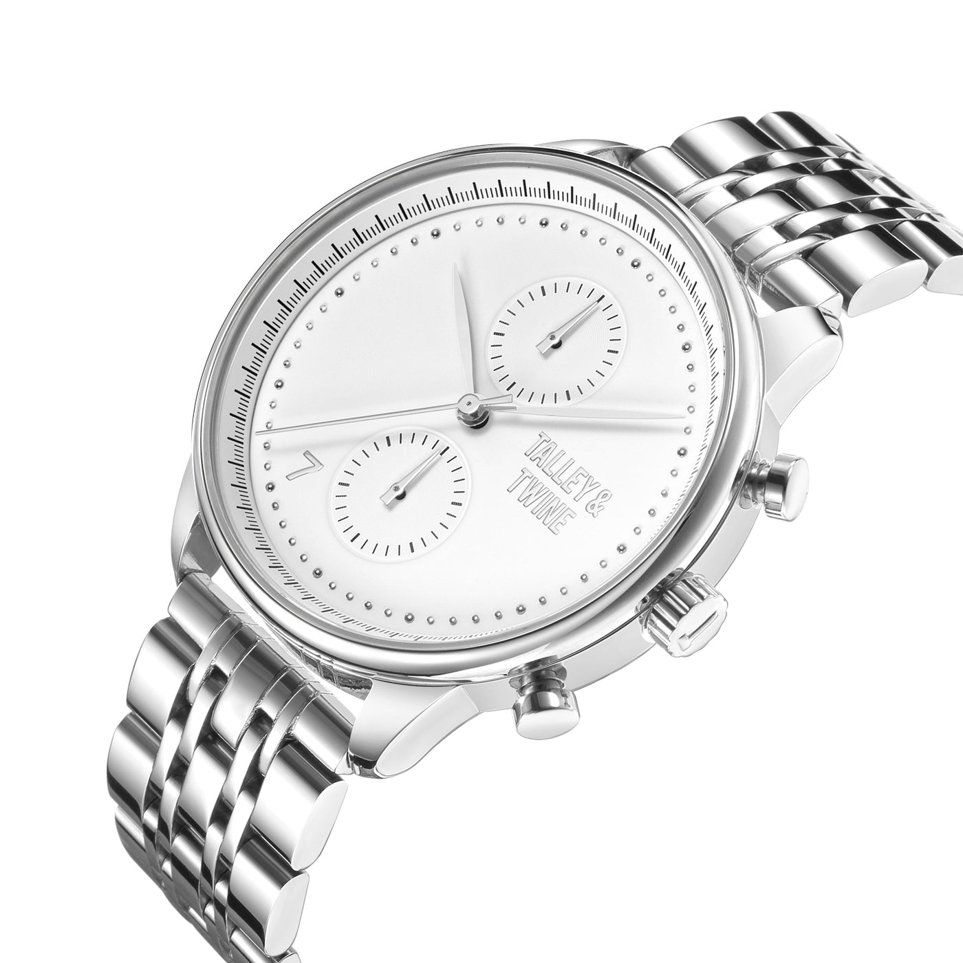 White & Silver Talley & Twine Watch Company