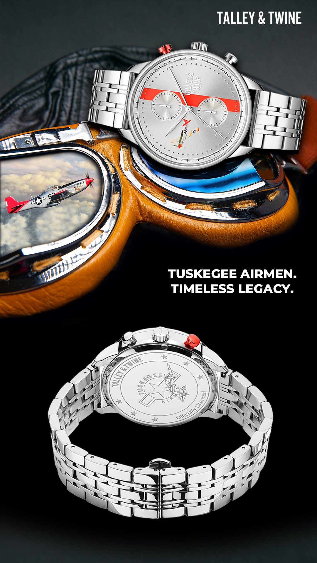 Tuskegee Airmen Red Tails™ Watch – Talley & Twine Watch Company
