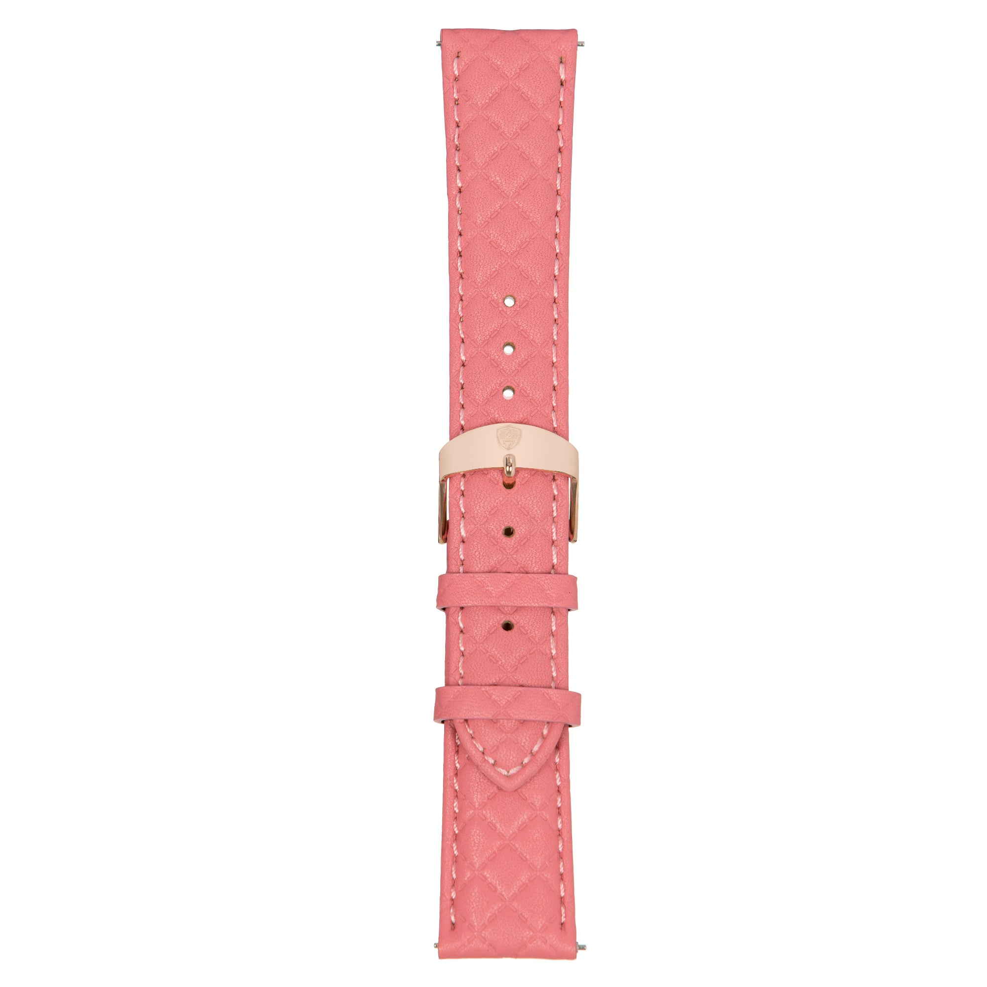 Hot Pink Leather Band w/ Rose Gold Accent