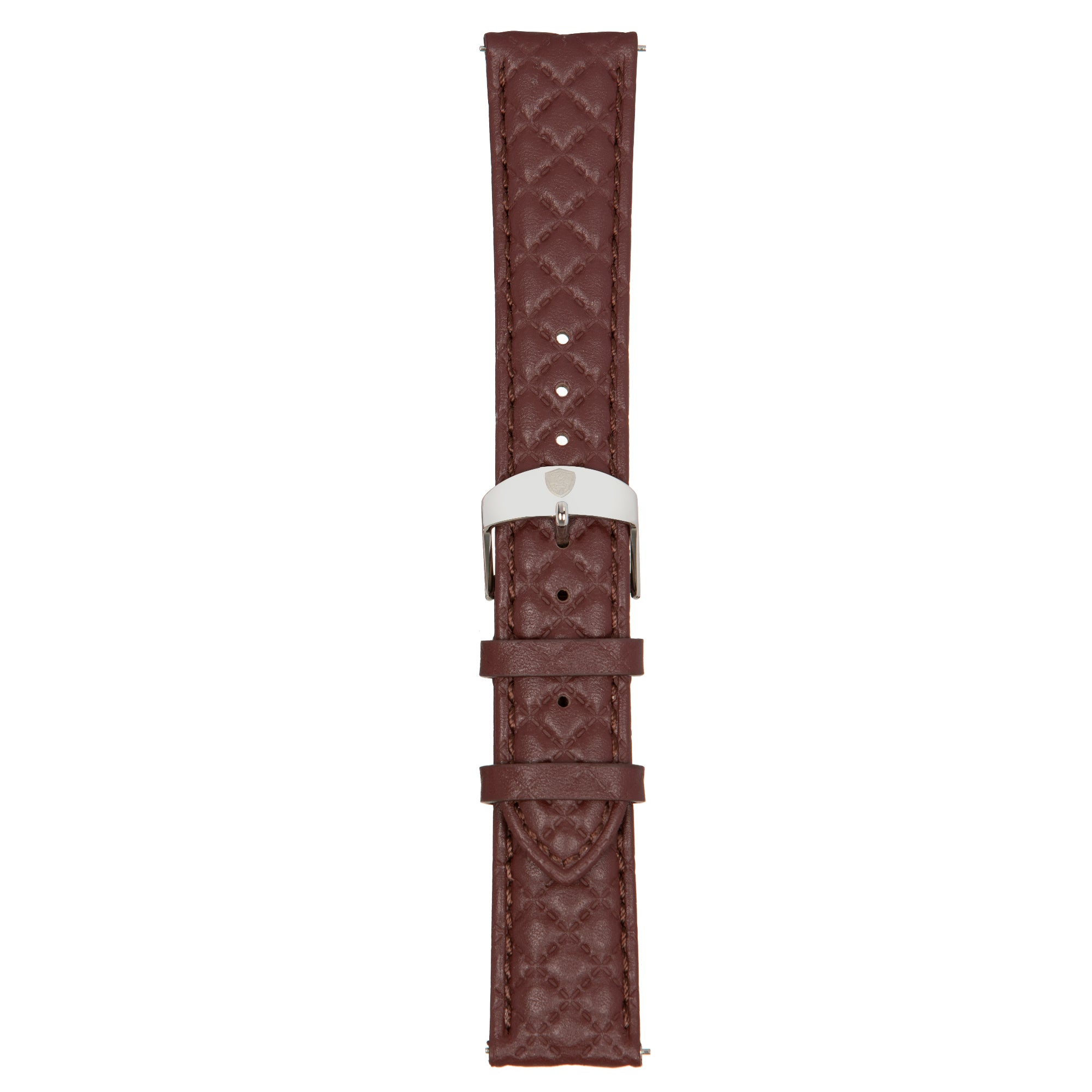 Burgundy/Silver Leather Band